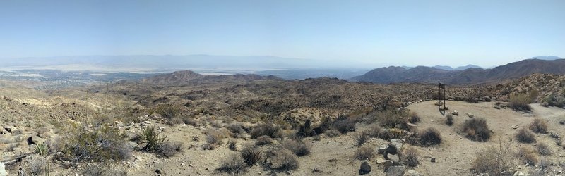 View from the top of Hahns Buena Vista Trail - from Palm Springs Airport to Palm Desert