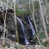 The turn, heading east, for the pictured Pete's Branch Falls.
