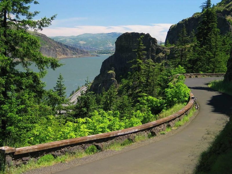 Plenty of views over the Columbia River from the Twin Tunnels segment of the Historic Columbia River Highway.