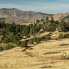 Dropping down the back side of Hall Ranch, just after the Antelope connector.
