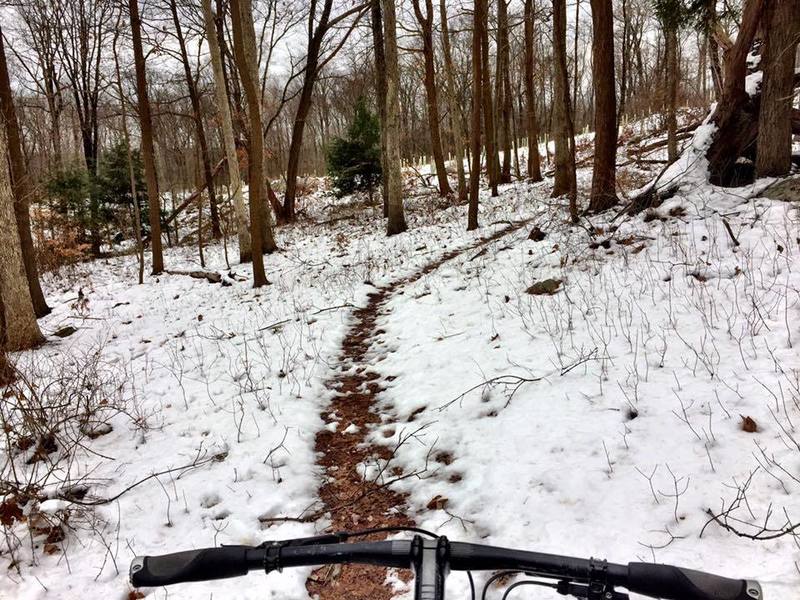 Red Dot Trail Mountain Bike Trail, Highland Lake, New Jersey