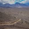 View of first few switchbacks on Coyote Road