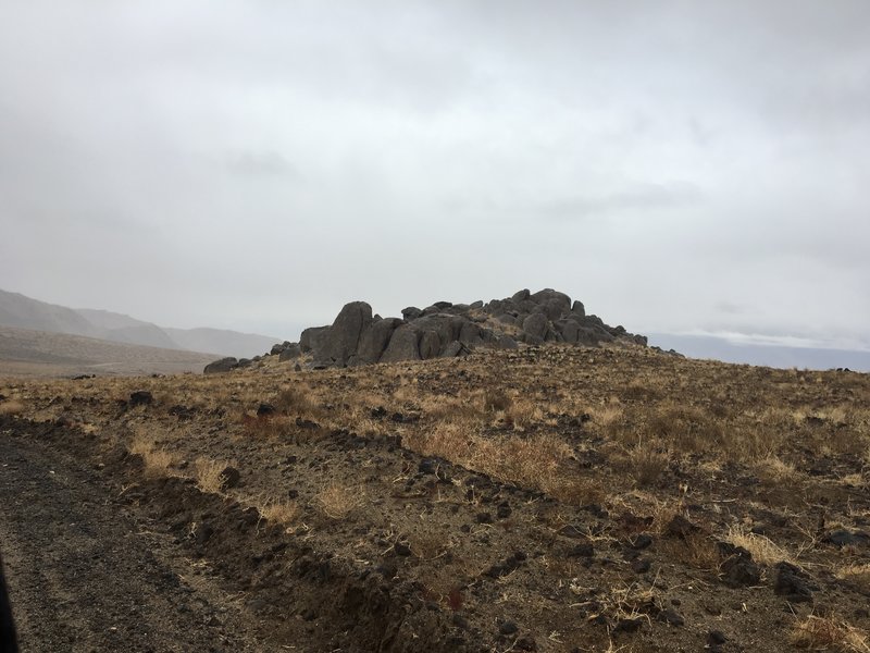 Granite outcropping near Crater Mountain on McMurry Meadows Road.