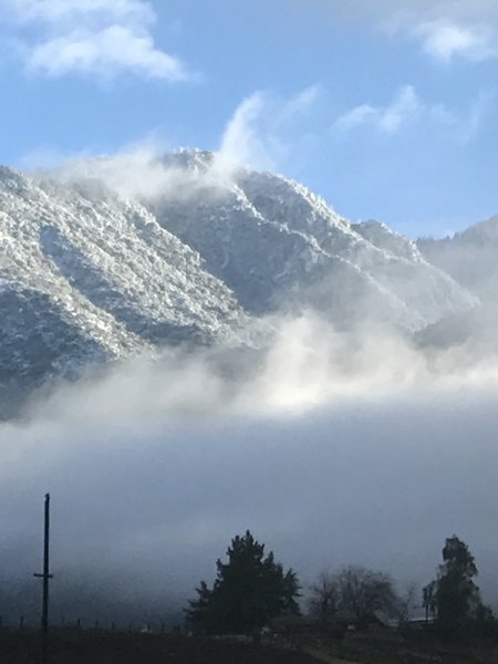 Every once in awhile, you'll get a gorgeous view from the parking lot at El Dorado Ranch Park.