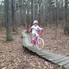 Teaching the wee one that bridges ain't scary wasn't too hard!