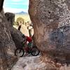 City of Rocks State Park provides ample opportunity to find interesting lines through the volcanic tuff.