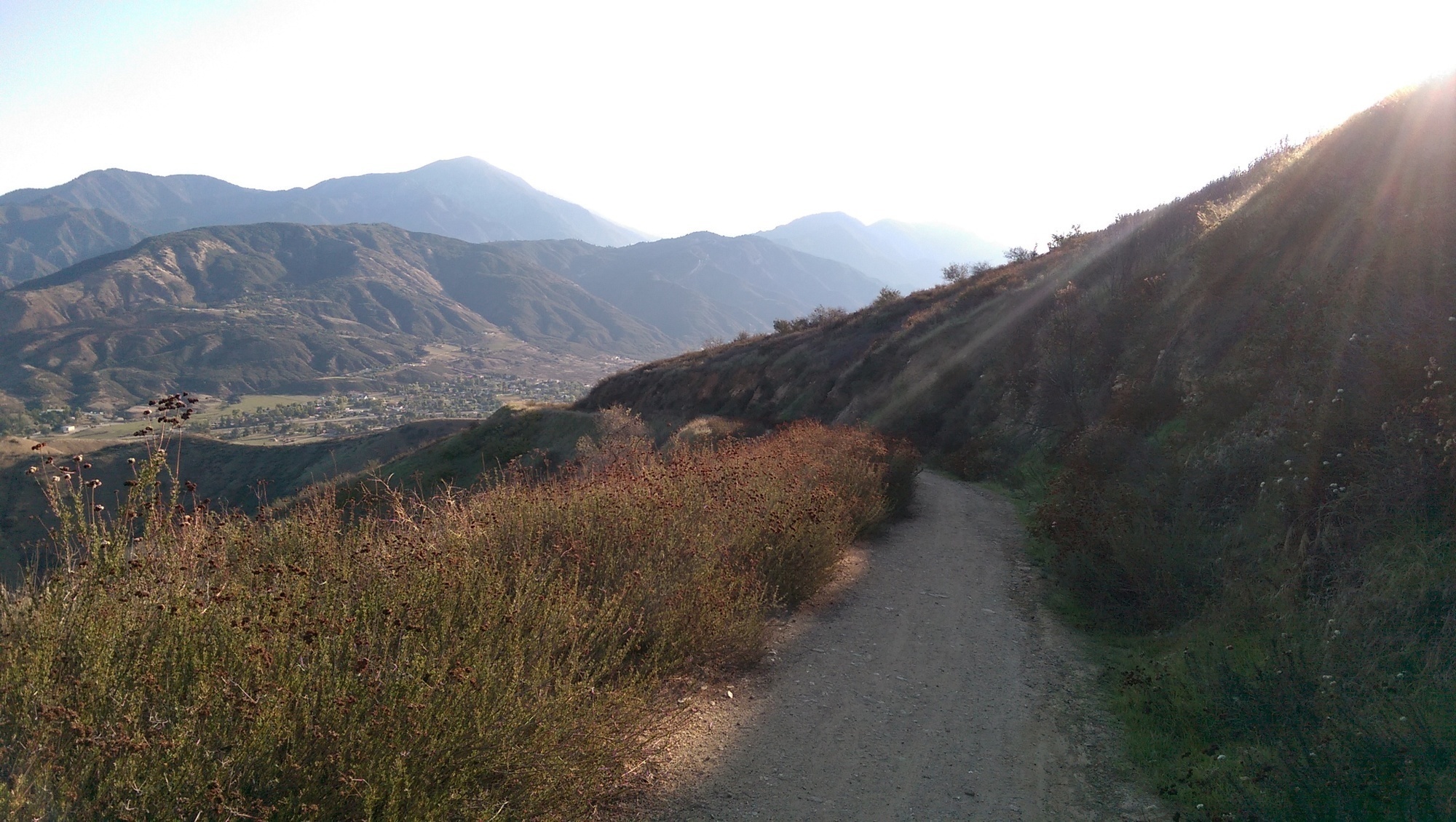 Experience this view looking north toward Yucaipa Ridge and the