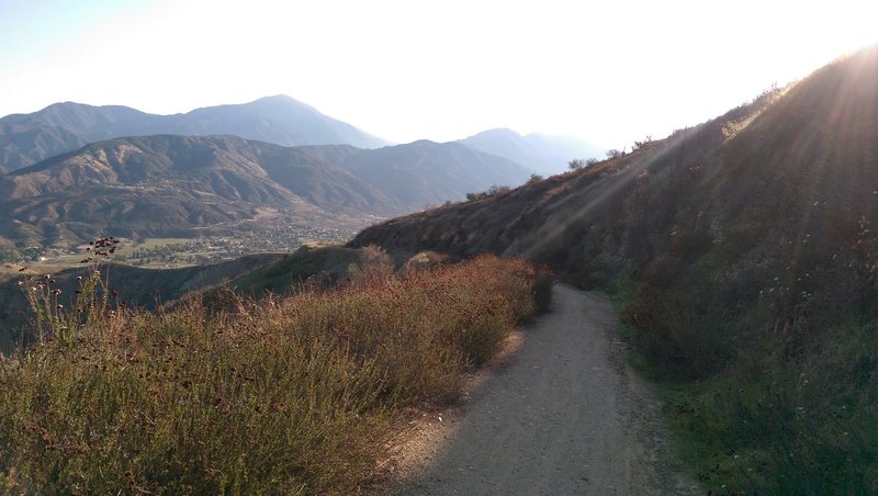 Experience this view looking north toward Yucaipa Ridge and the northern end of Yucaipa from the Crafton Hills Ridge Trail.