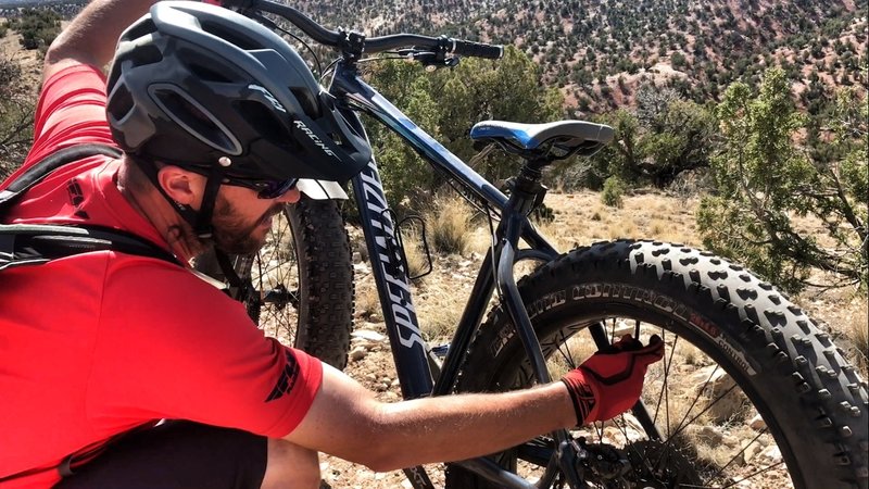 If you're riding a fattie in Golden Open Space, reduce your tire pressure for maximum traction.