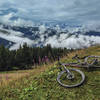 Starting off above the clouds at the top of the Super Morzine Bubble Lift