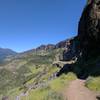 Great views before the gnarly sections.