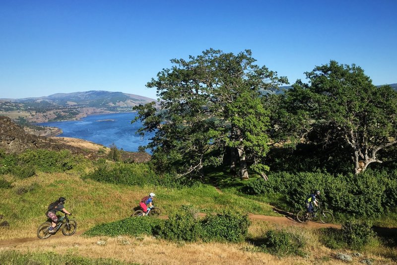 Spring is a great time to hit the Little Maui Trail with friends.