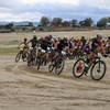 Varsity Boys participating in the NICA SoCal HS Cycling League Beach to Boulders Race.