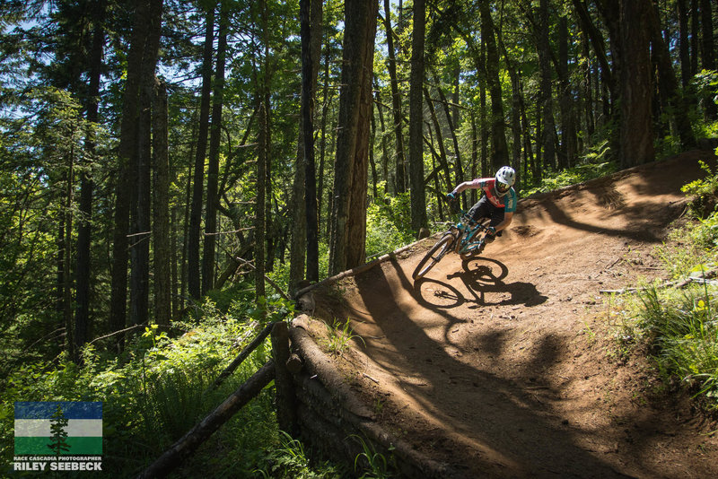 Big berms finishing out Mitchells Ridge.