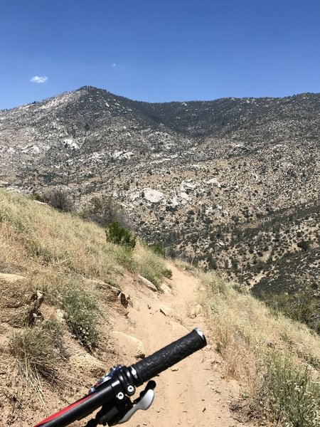 Less than four miles to go, things can get really hot and there is no shade.