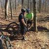 Trail side tire repair. Peeled it right off of the wheel.