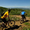Riders descent from the viewpoint on Panorama Trail. Photo: Dave Epperson