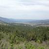 The view Northward from the ridge along FS 610.