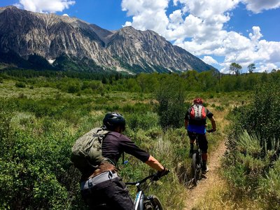 double track mountain biking