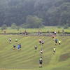 The start of the Bike the Wilds series race, sport class.