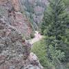 Phantom Canyon Road is hard packed