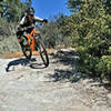 Droppin' in near the top of Dutch Flat trail.