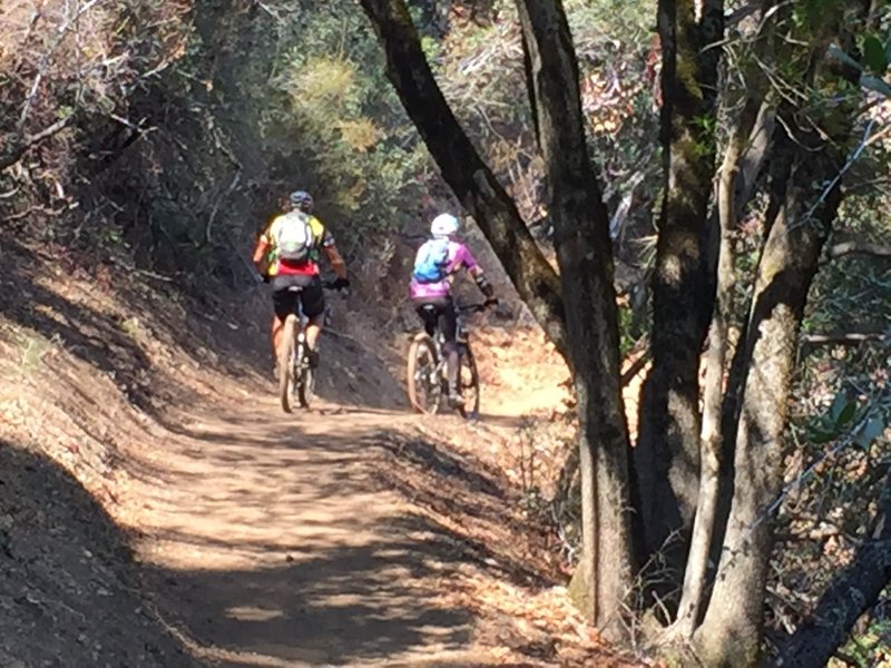 Bikers on Mount Umunhum Trail