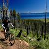 The climb up Tahoe Mountain from the lake side features killer Tahoe views.
