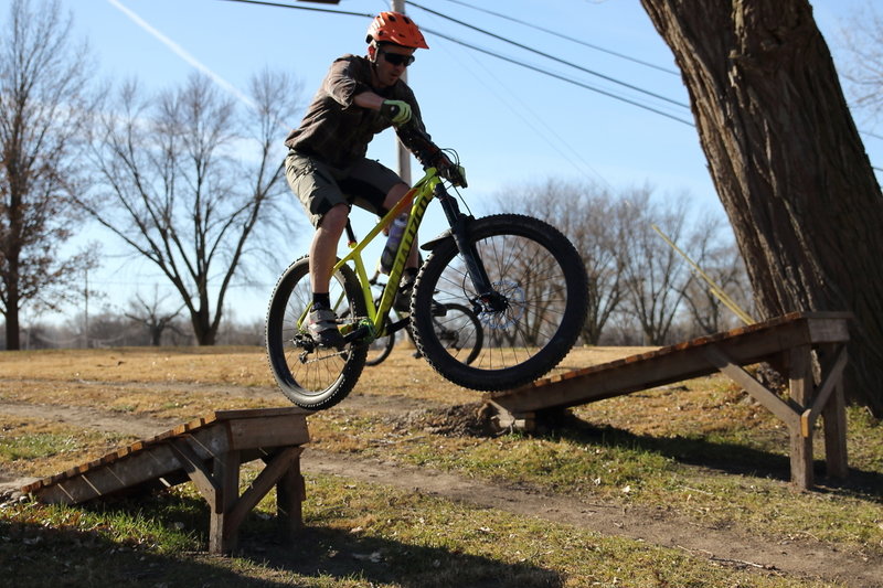 Joel throwing it down off the sender in Jaxon's Loop