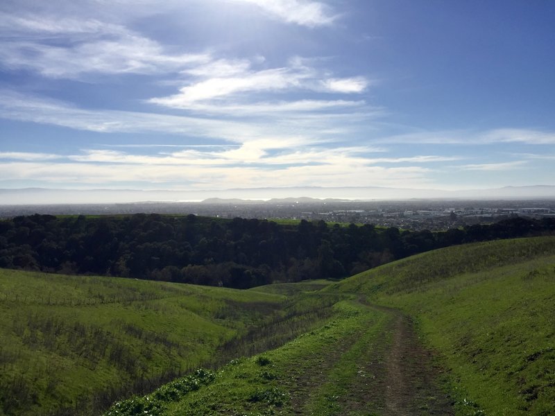 Looking back on the climb up!