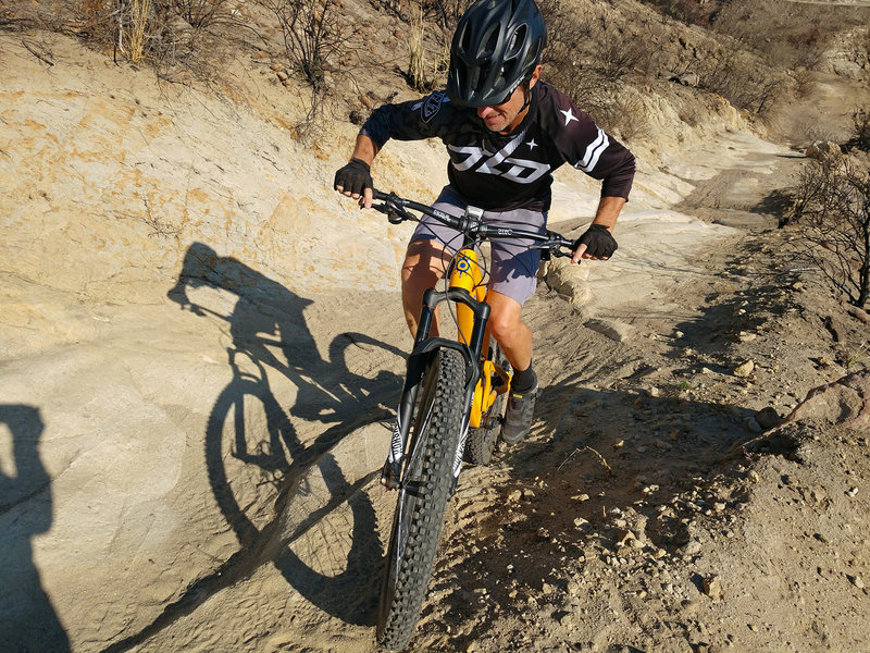 Nice little technical bit of climbing on Anaheim Hills.