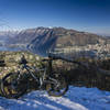 Winter at Parco Spina Verde overlooking Como and Lago di Como