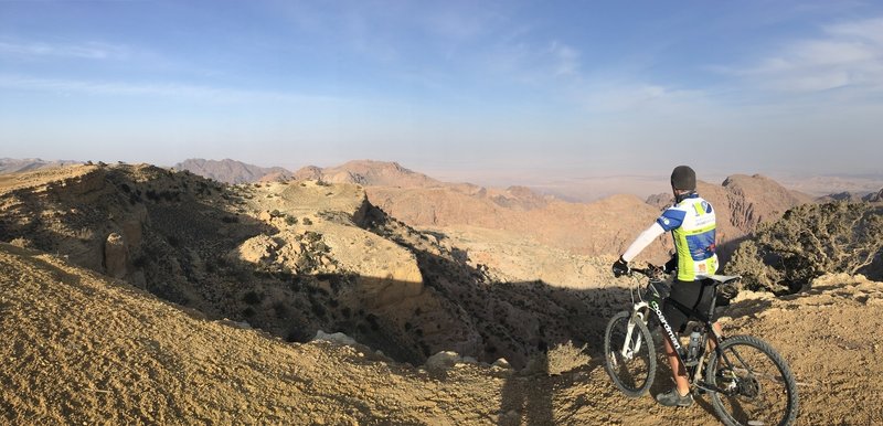 The views across the mountain around Petra