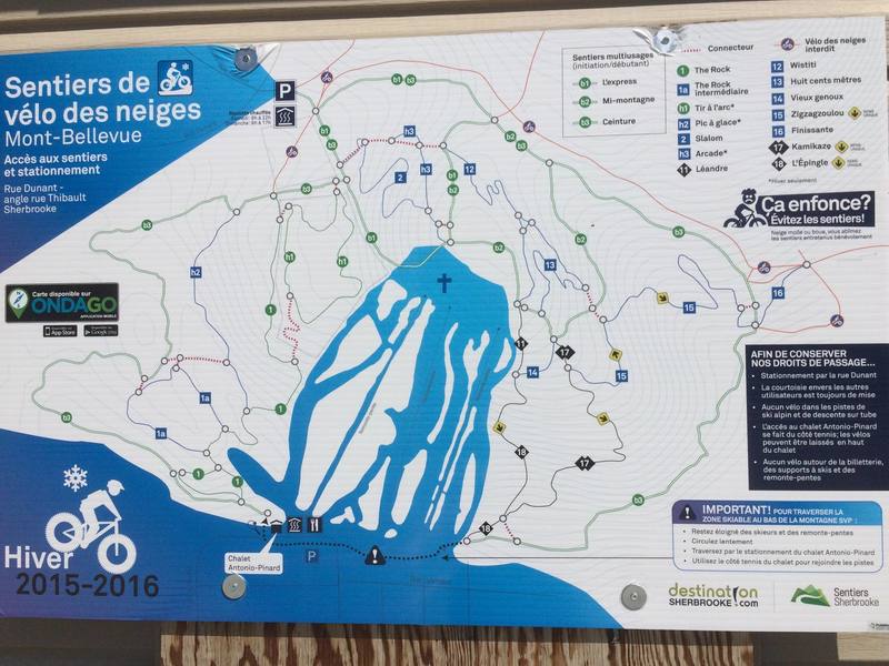 Mount Bellevue trail map