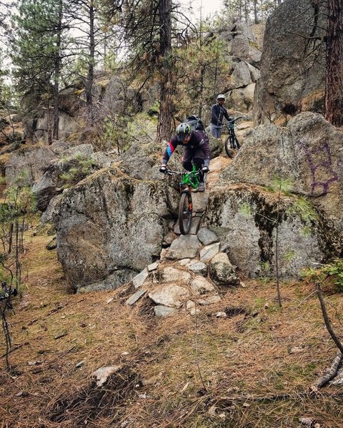Final rock roll, V chute on Ninja Camp.