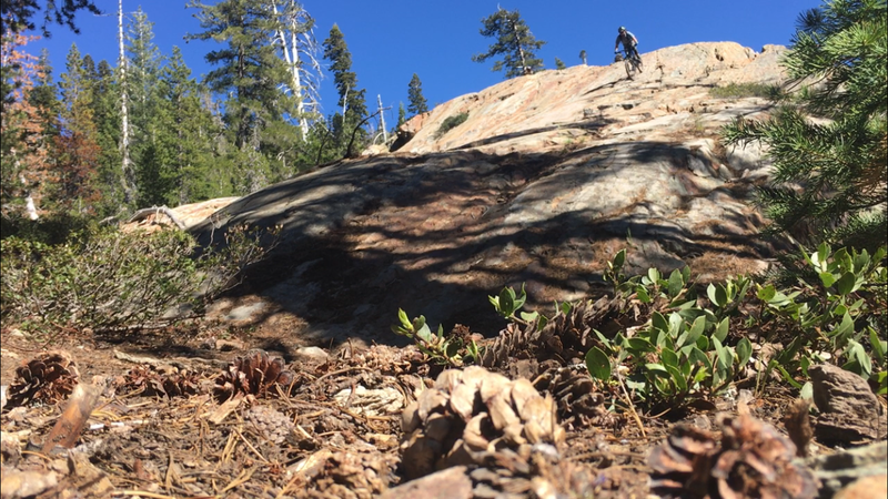 Slab riding on Gold Valley Rim Trail