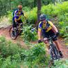 Front Rangers Juniors Cycling at riding up Chamberline Trail