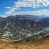 Looking out over Glenwood Springs, Mount Sopris in the distance on the right.