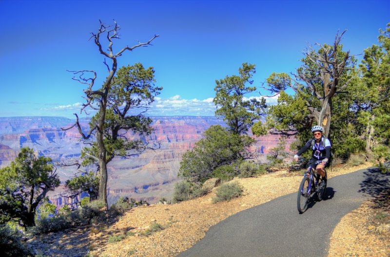 Hermit Road Greenway Mountain Bike Trail Grand Canyon Village Arizona