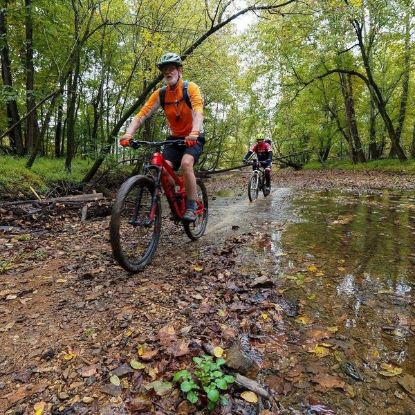 Hammond Creek Trail at Lee Jones Park Mountain Bike Trail, Eddyville