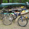 Camping at Ely Lake Campground, ready for the Allegan State Game Area bike trails!