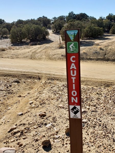 The start of Clark's Cut Off at the first road crossing.