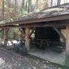 Picnic shelter on Round Knob.
