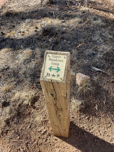 Trail marker.