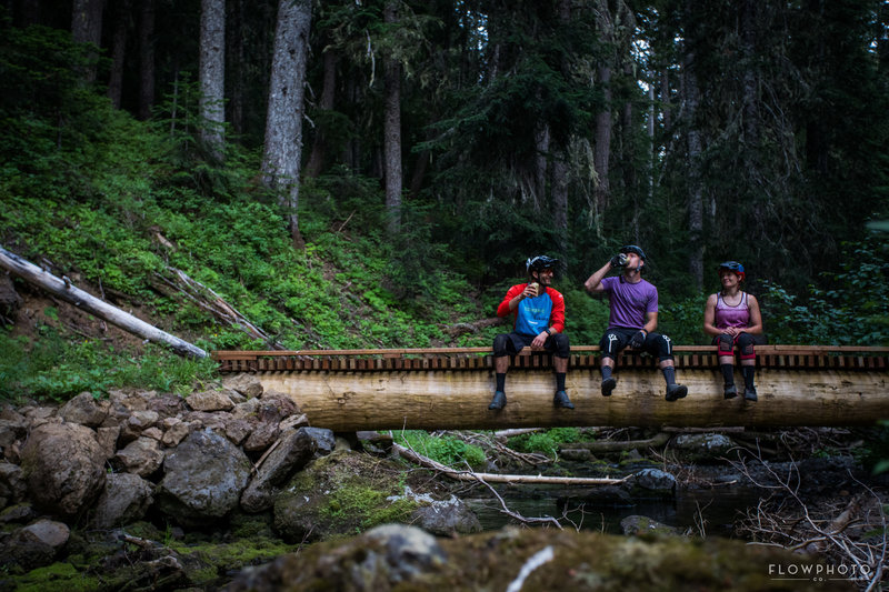Beer time. When you reach this bridge, the ride is coming to an end.