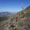 The descent from Lawlor saddle to Red Box offers more epic views of the Angeles National Forest
