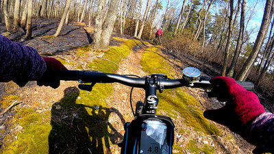 black run mountain bike