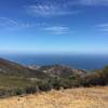 A view of the ocean from the top of the Gaviota Peak Fire Road