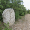 Sanilhac Menhir (Standing Stone) near the GR6