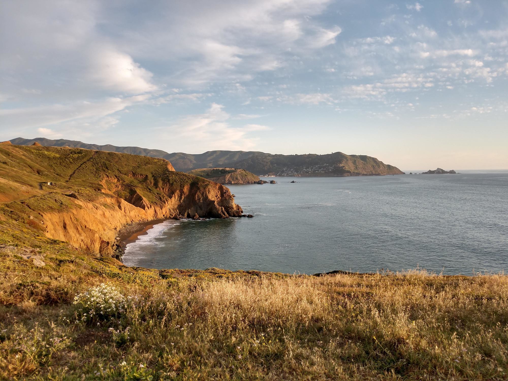 There is a bench at Mori Point that overlooks Pacifica. It's really ...